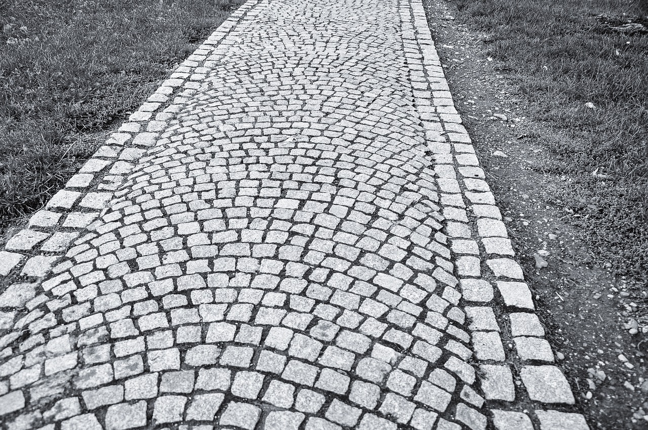 cobblestones pavement czech free photo