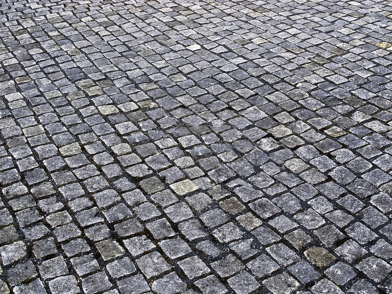 cobblestones paving stones patch free photo