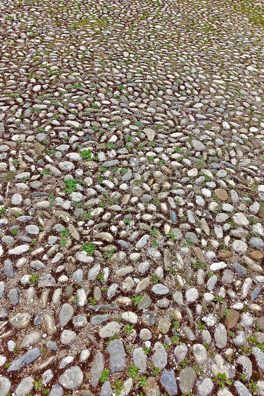 cobblestones pavement pattern free photo