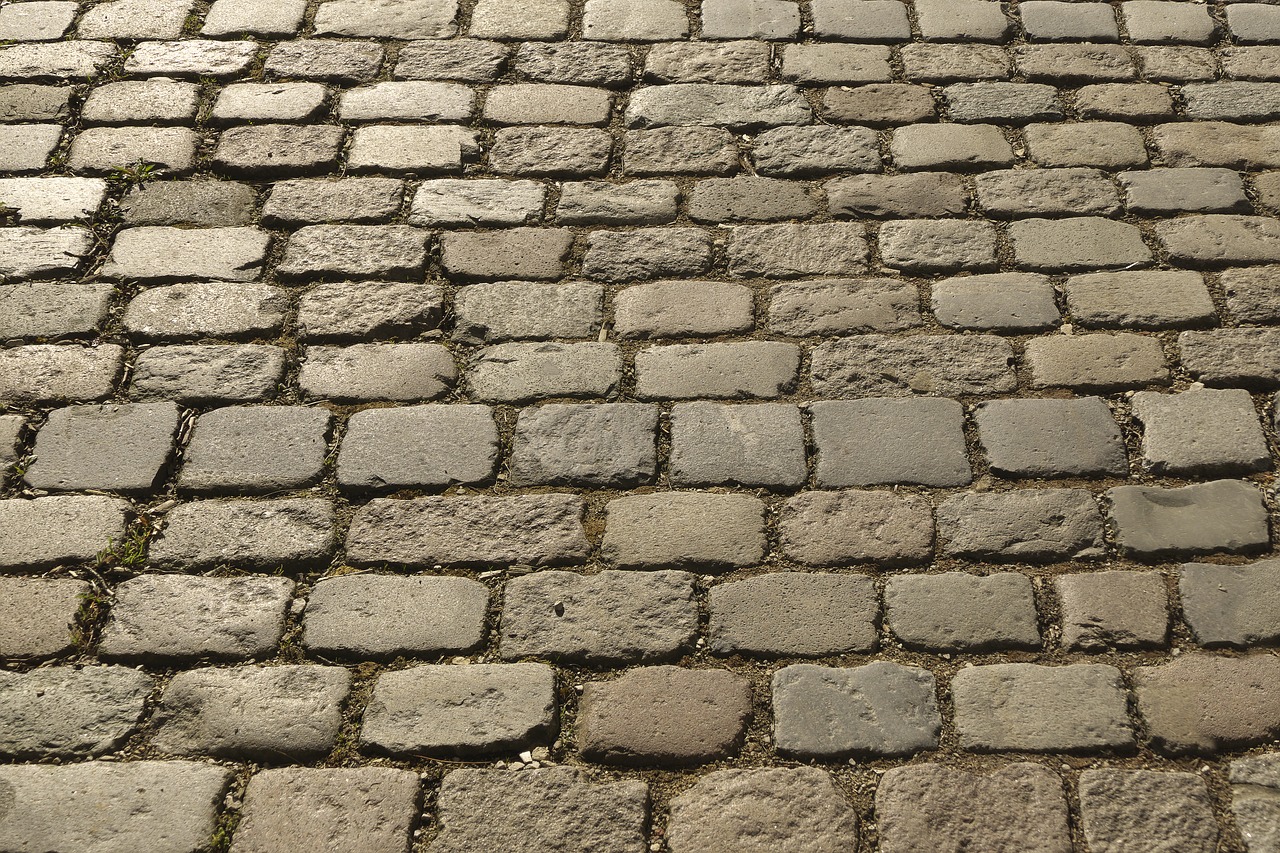 cobblestones paving stones historically free photo