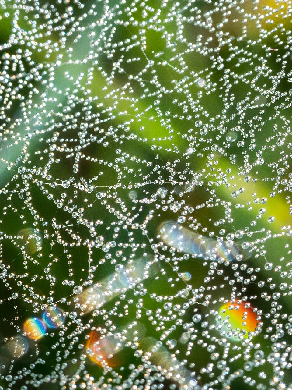 cobweb drip dew free photo