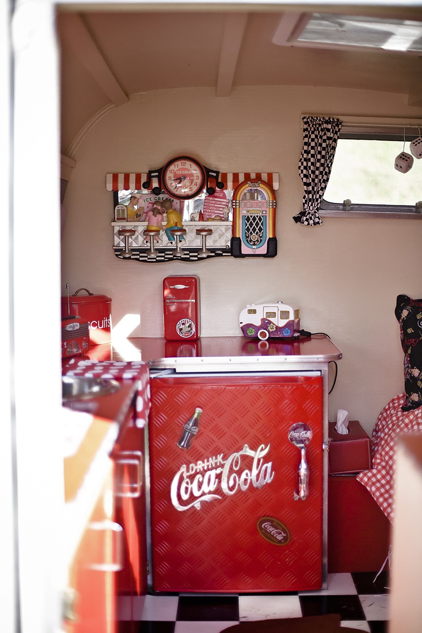 coca cola rv refrigerator free photo