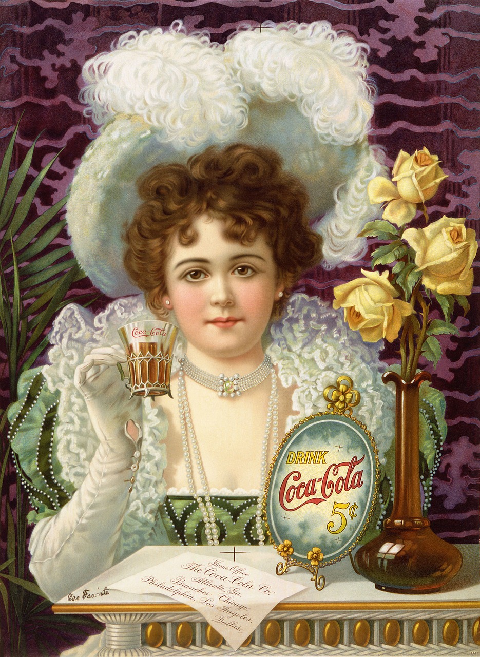 coca cola advertising 1890 free photo