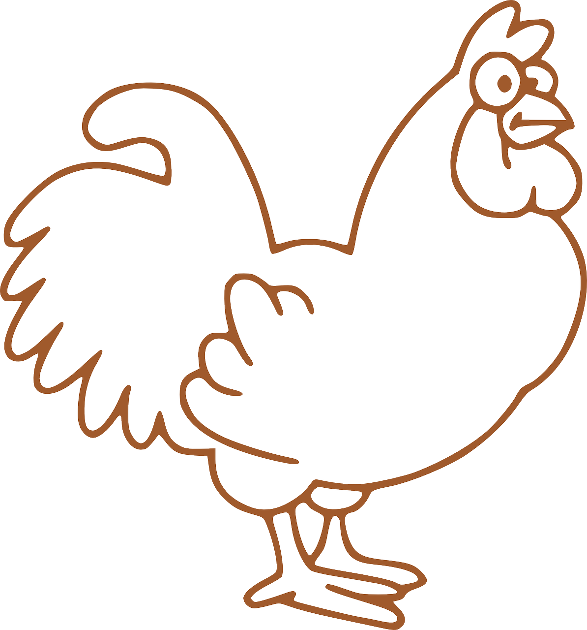 cock hen bird free photo