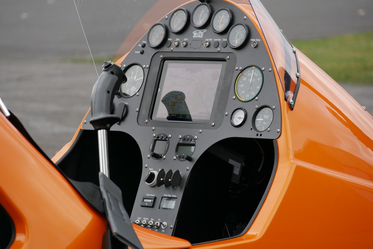 cockpit gyrocopter flight instruments free photo