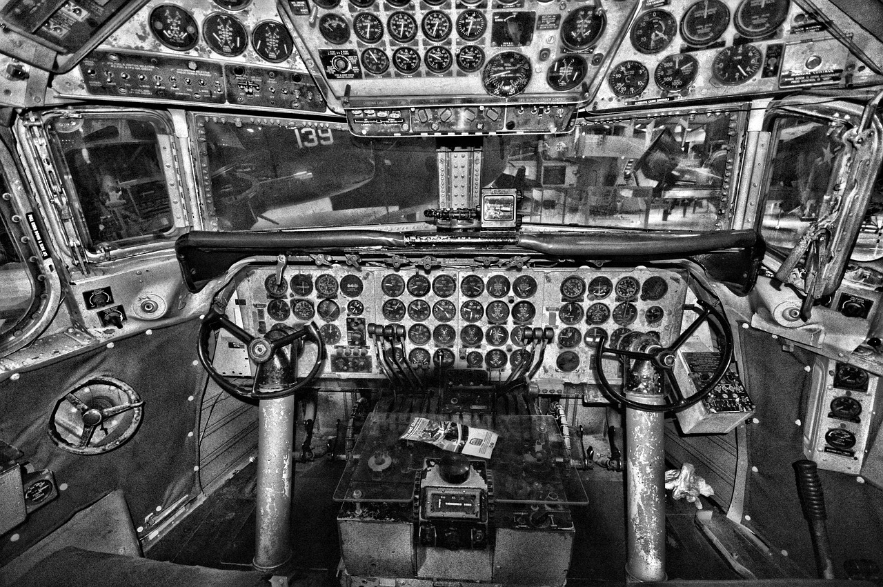 cockpit aircraft cockpit aircraft free photo