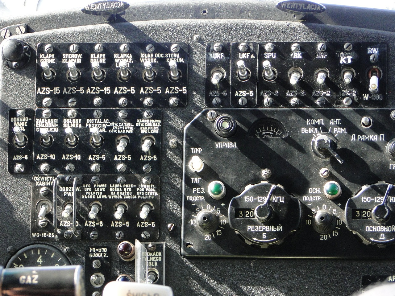 cockpit control panel light aircraft inside free photo