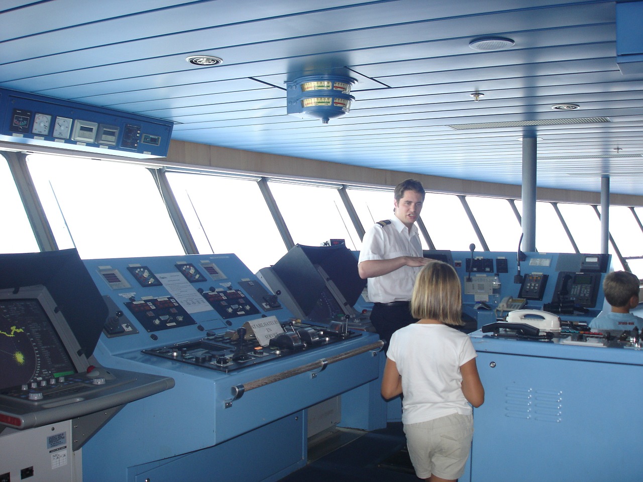 cockpit captain ferry free photo
