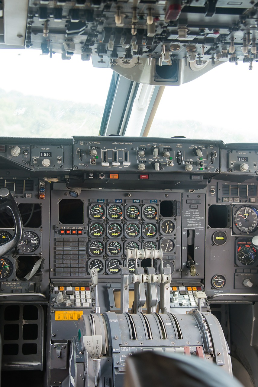 cockpit aircraft instruments free photo