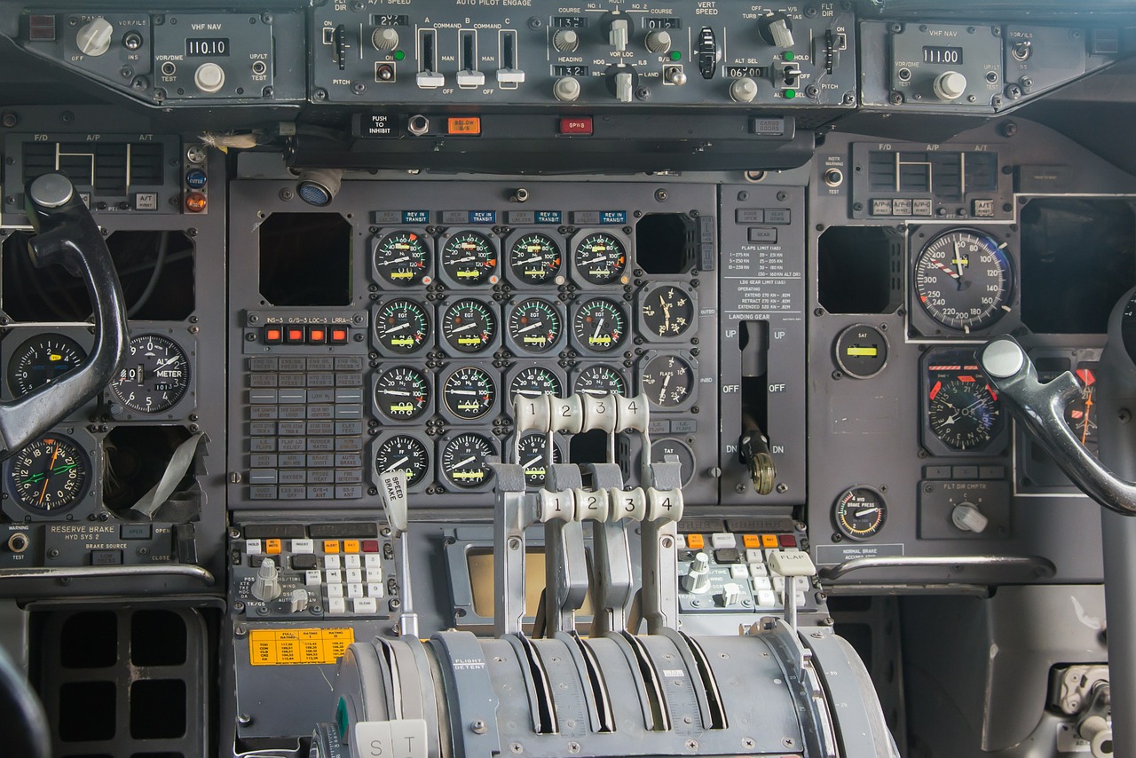 cockpit fittings aircraft free photo