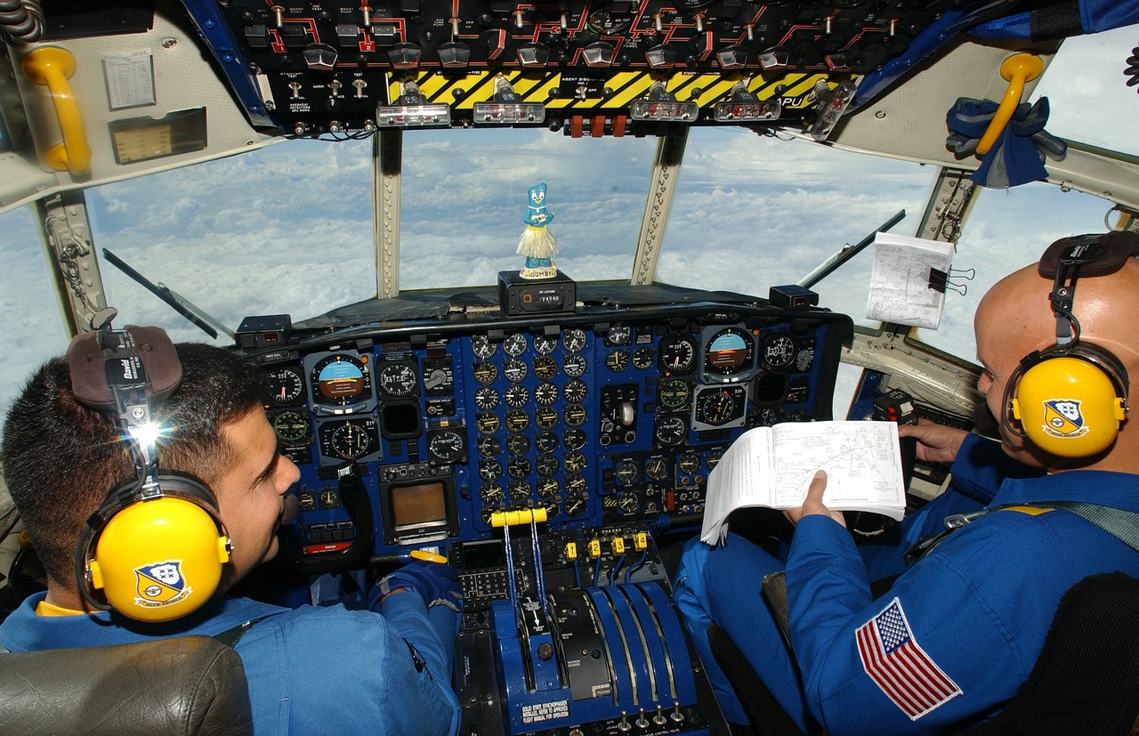 cockpit aircraft c130 free photo