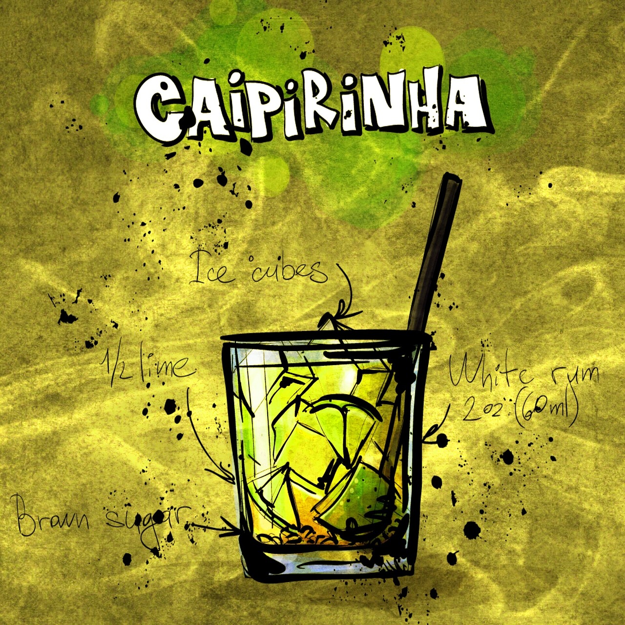 cocktail caipirinia alcohol free photo