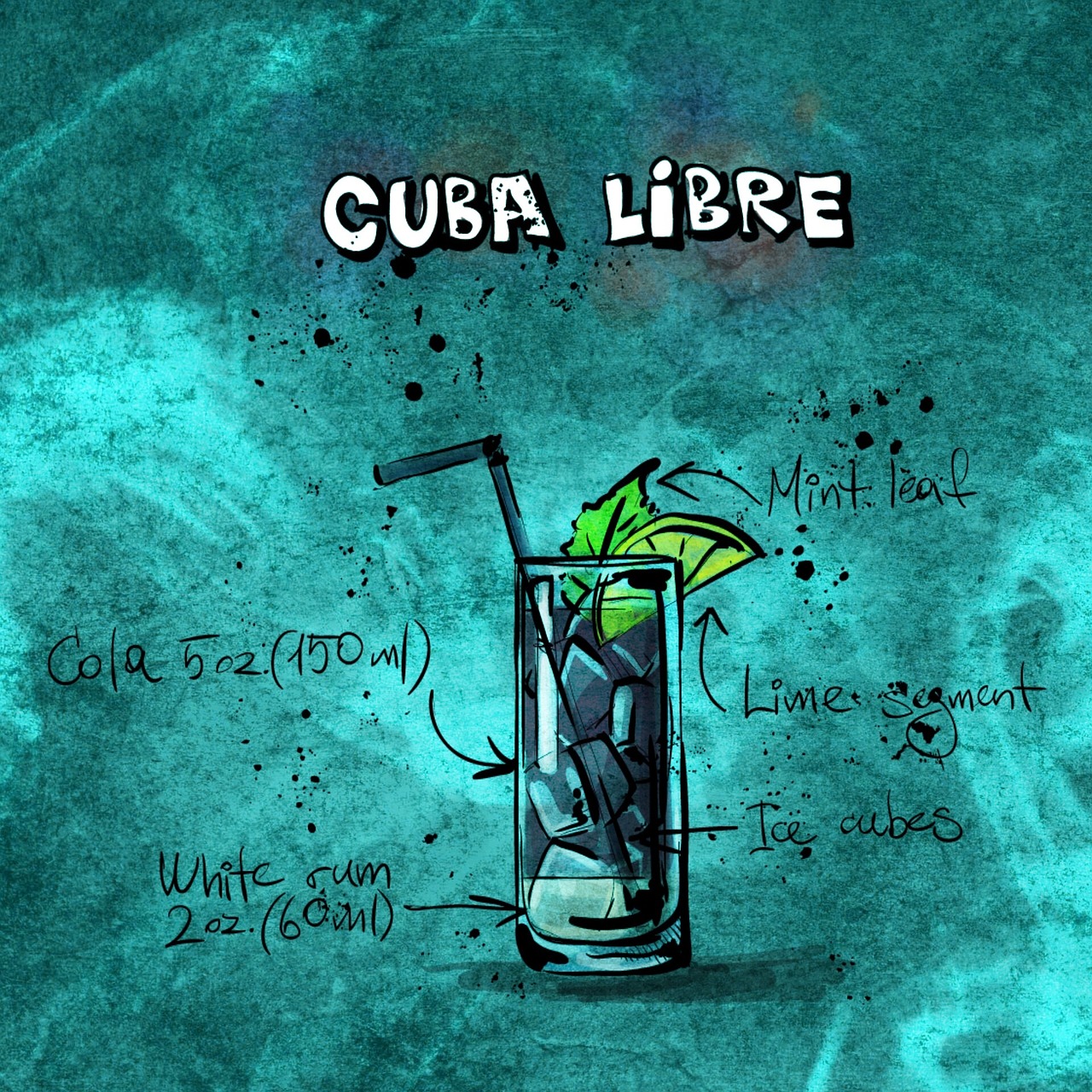 cocktail cuba libre alcohol free photo