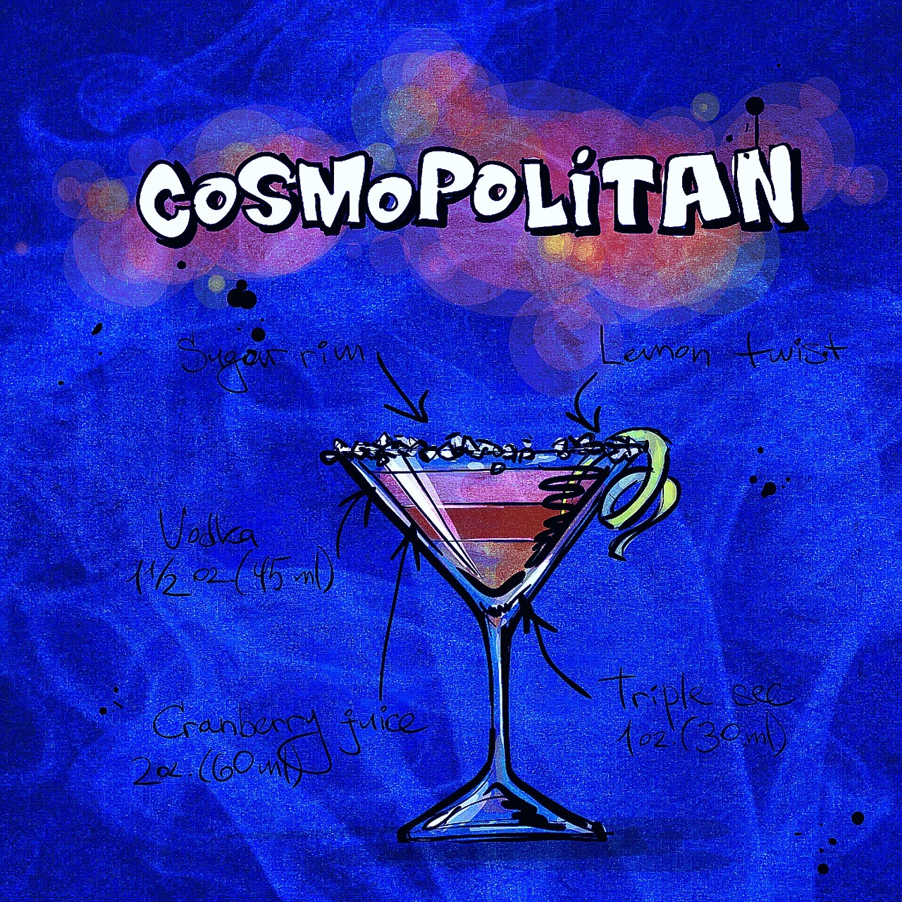 cocktail cosmopolitan alcohol free photo