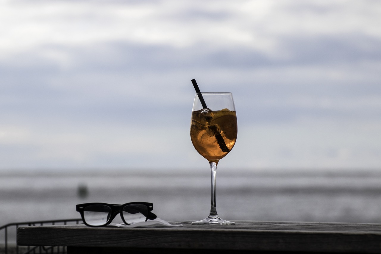 cocktail sea glasses free photo