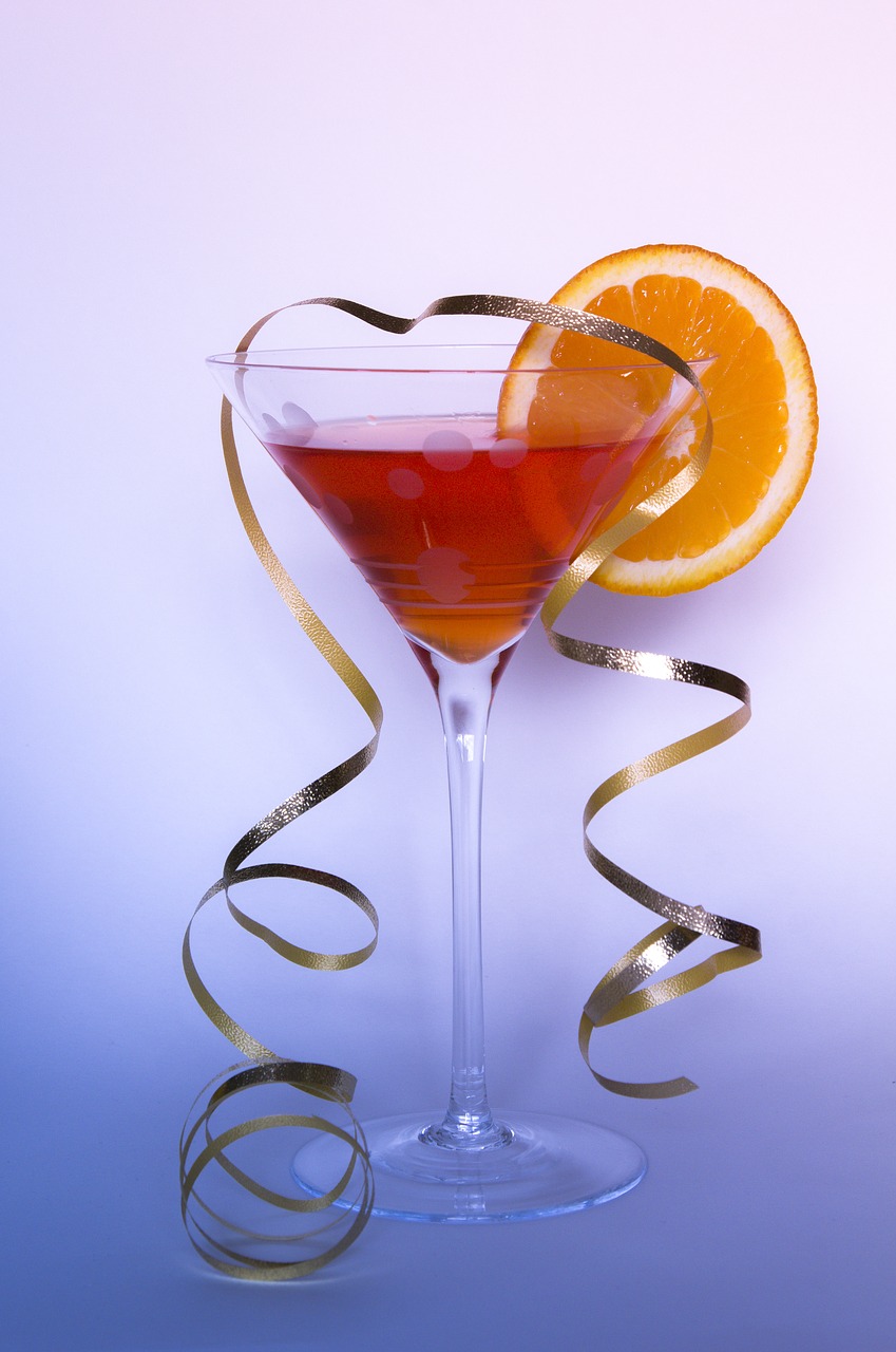 cocktail glass orange free photo