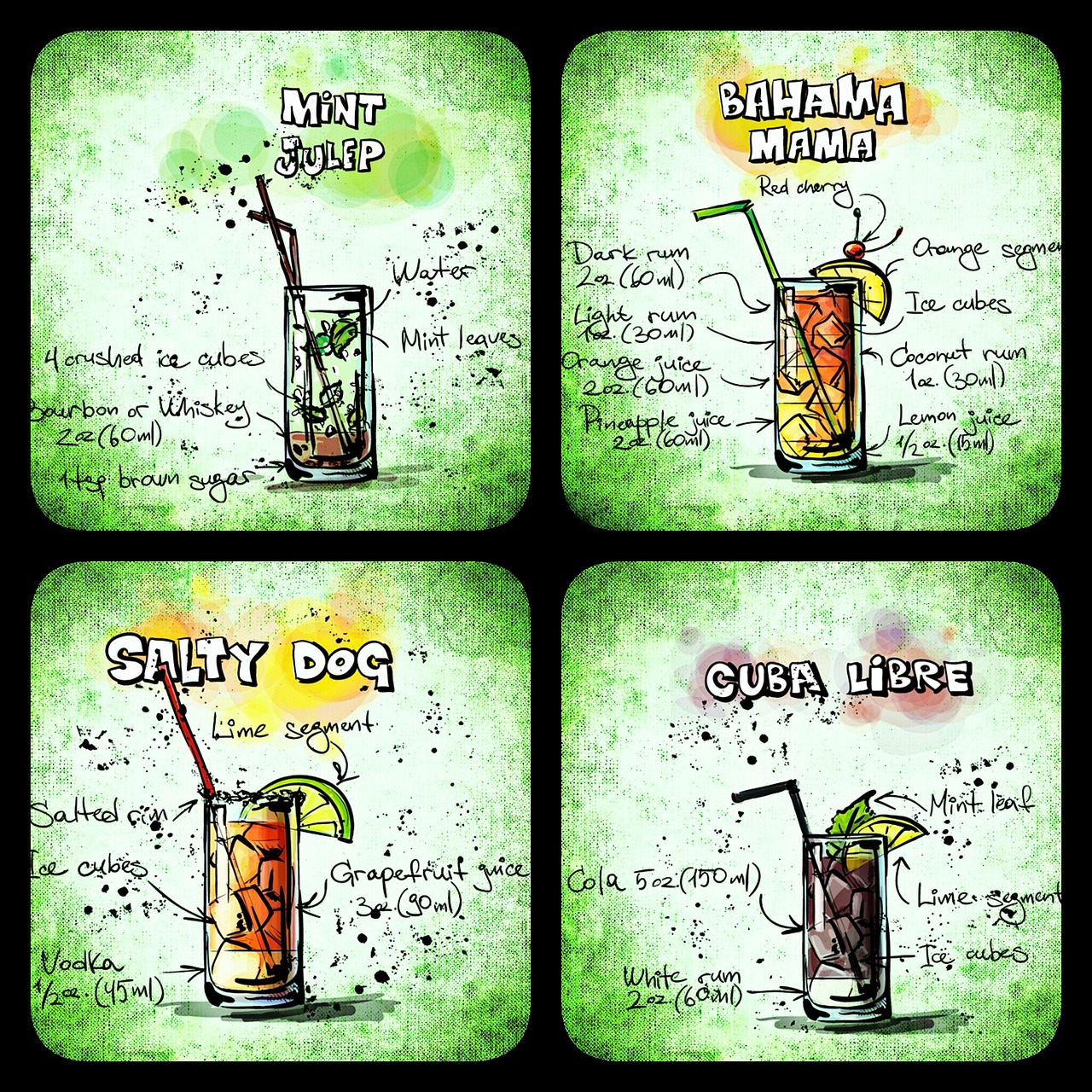 cocktails beverages alcohol free photo