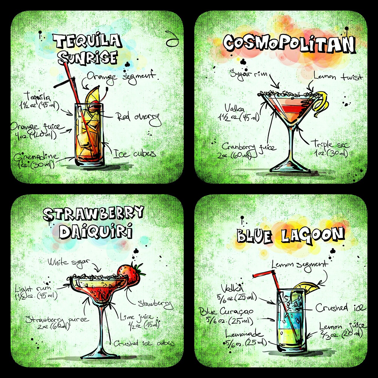 cocktails beverages alcohol free photo