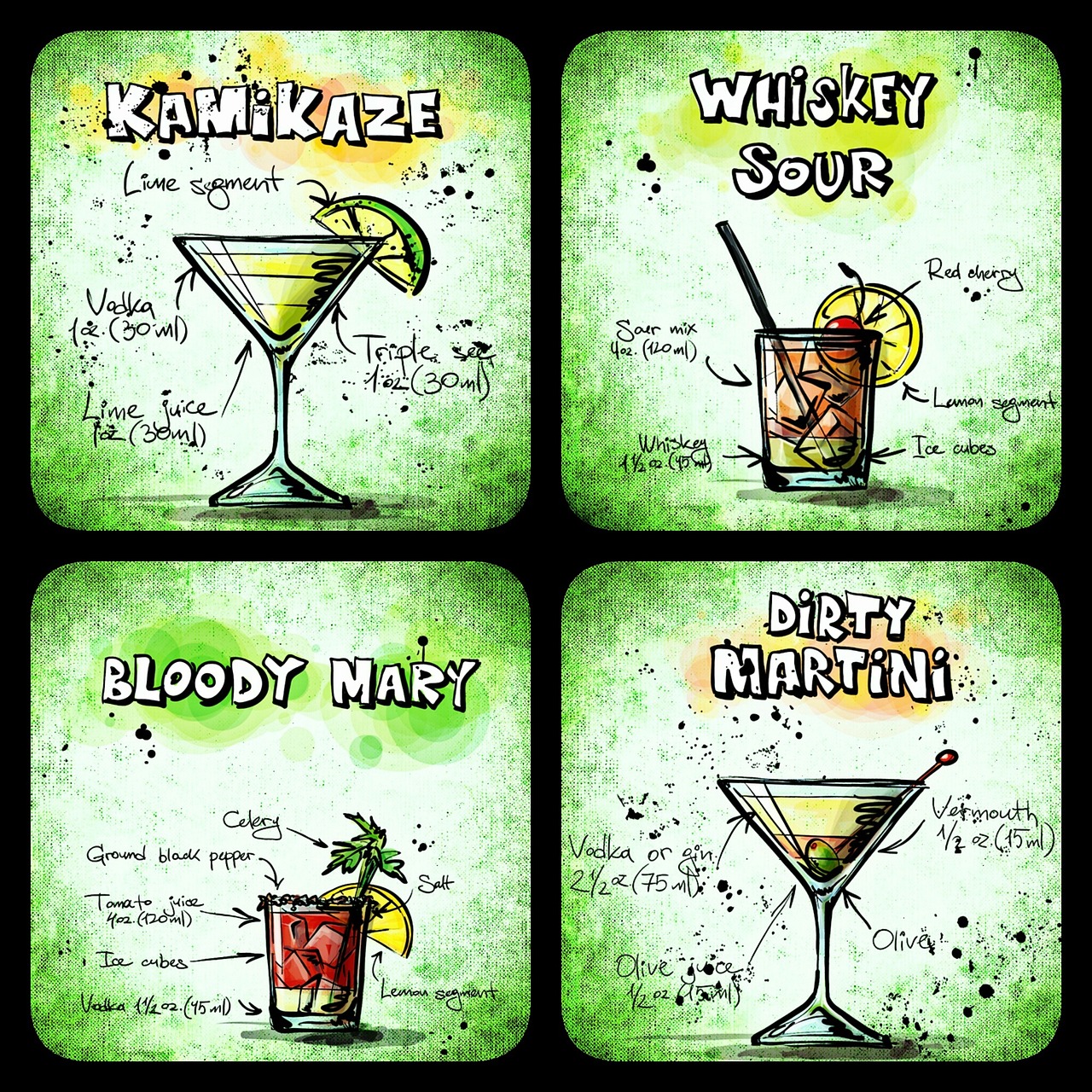 cocktails beverages alcohol free photo