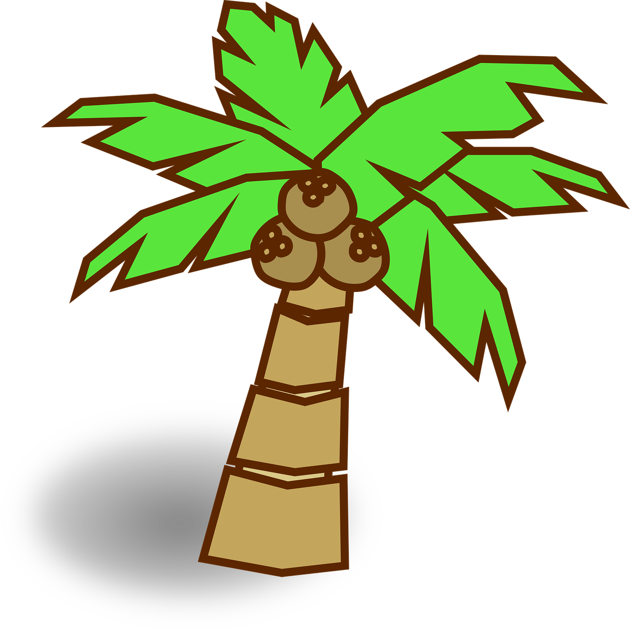 coconut jungle map icon free photo