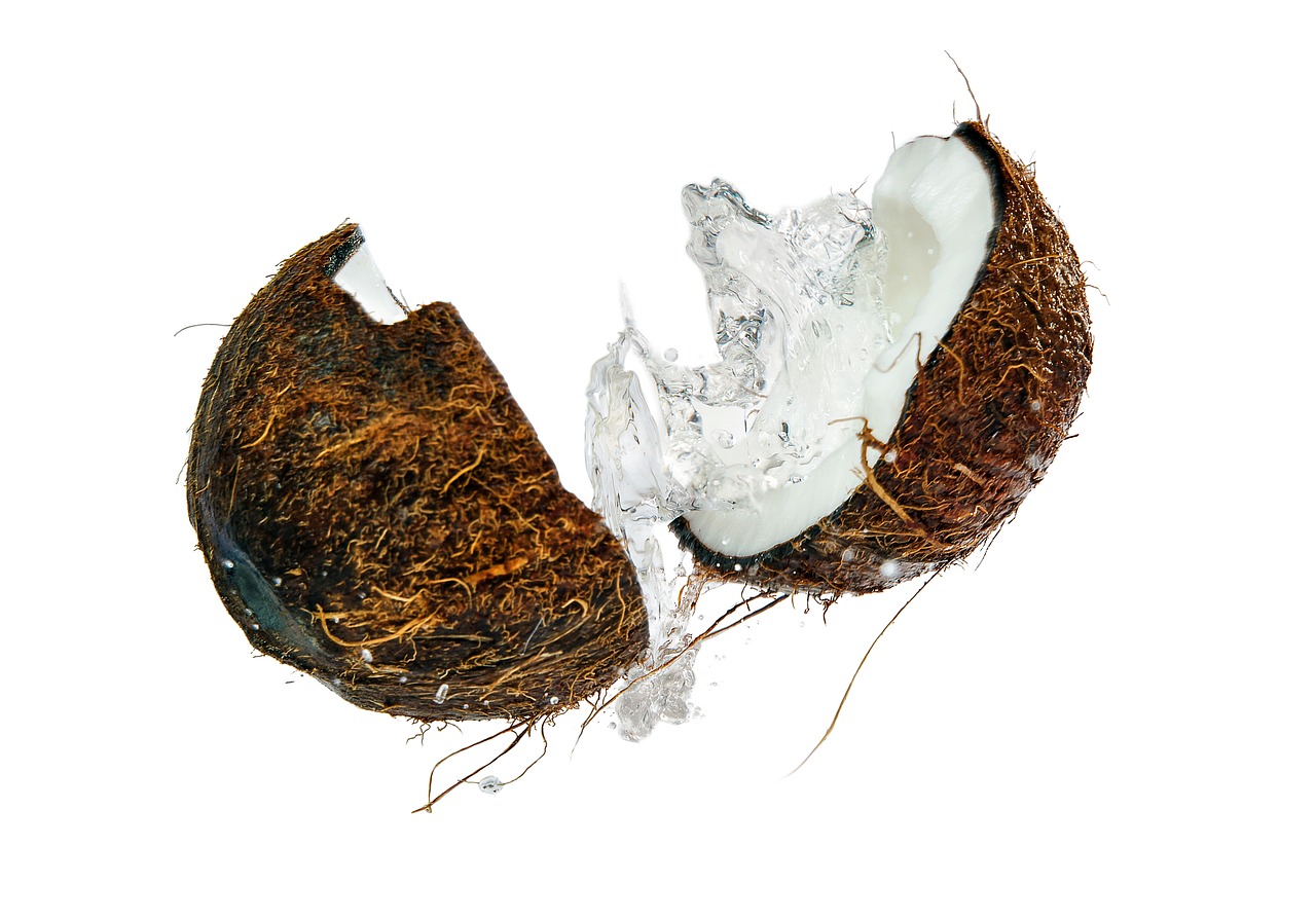 coconut  blast  split free photo