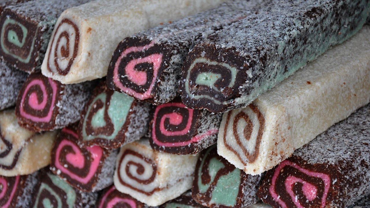 coconut roll sweets food free photo