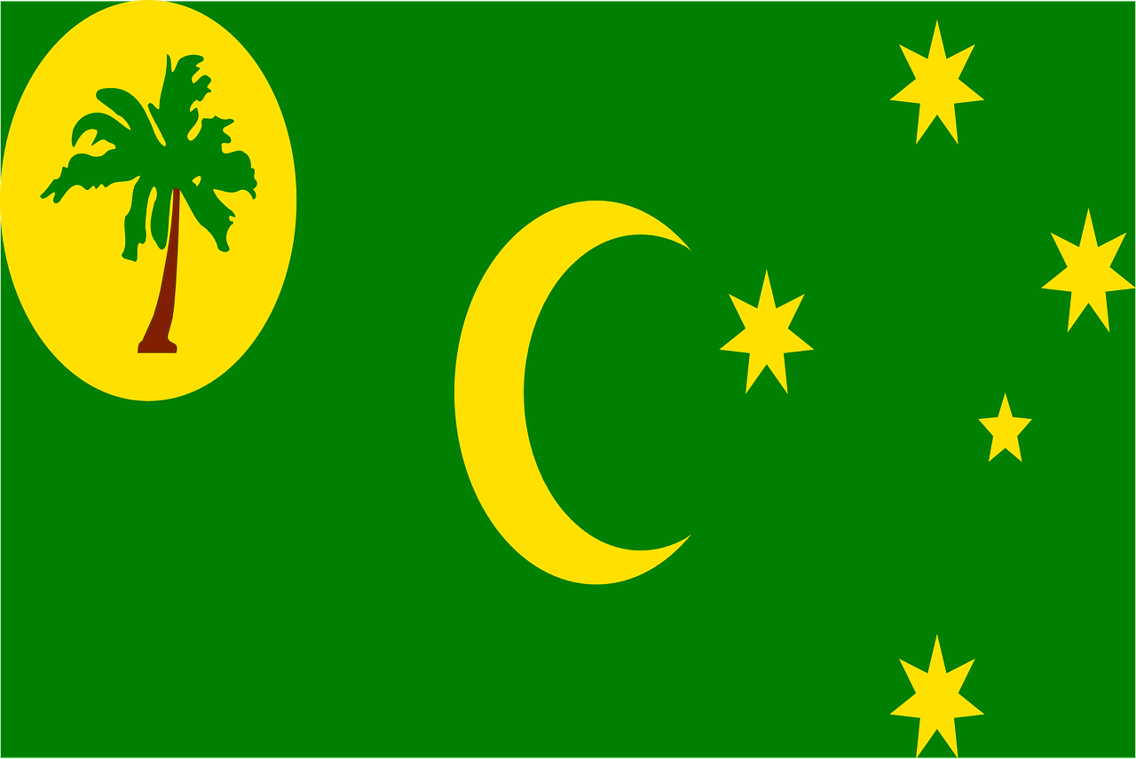 cocos islands flag national flag free photo