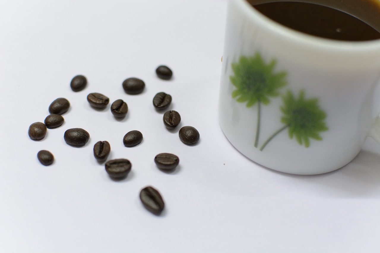 coffe latte coffee beans free photo