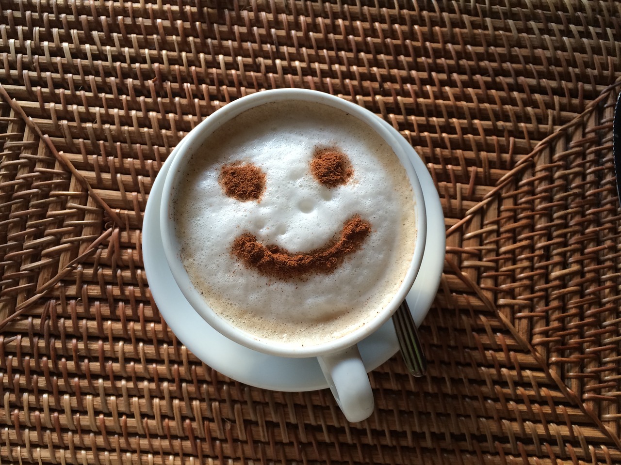 coffee morning smile cup free photo