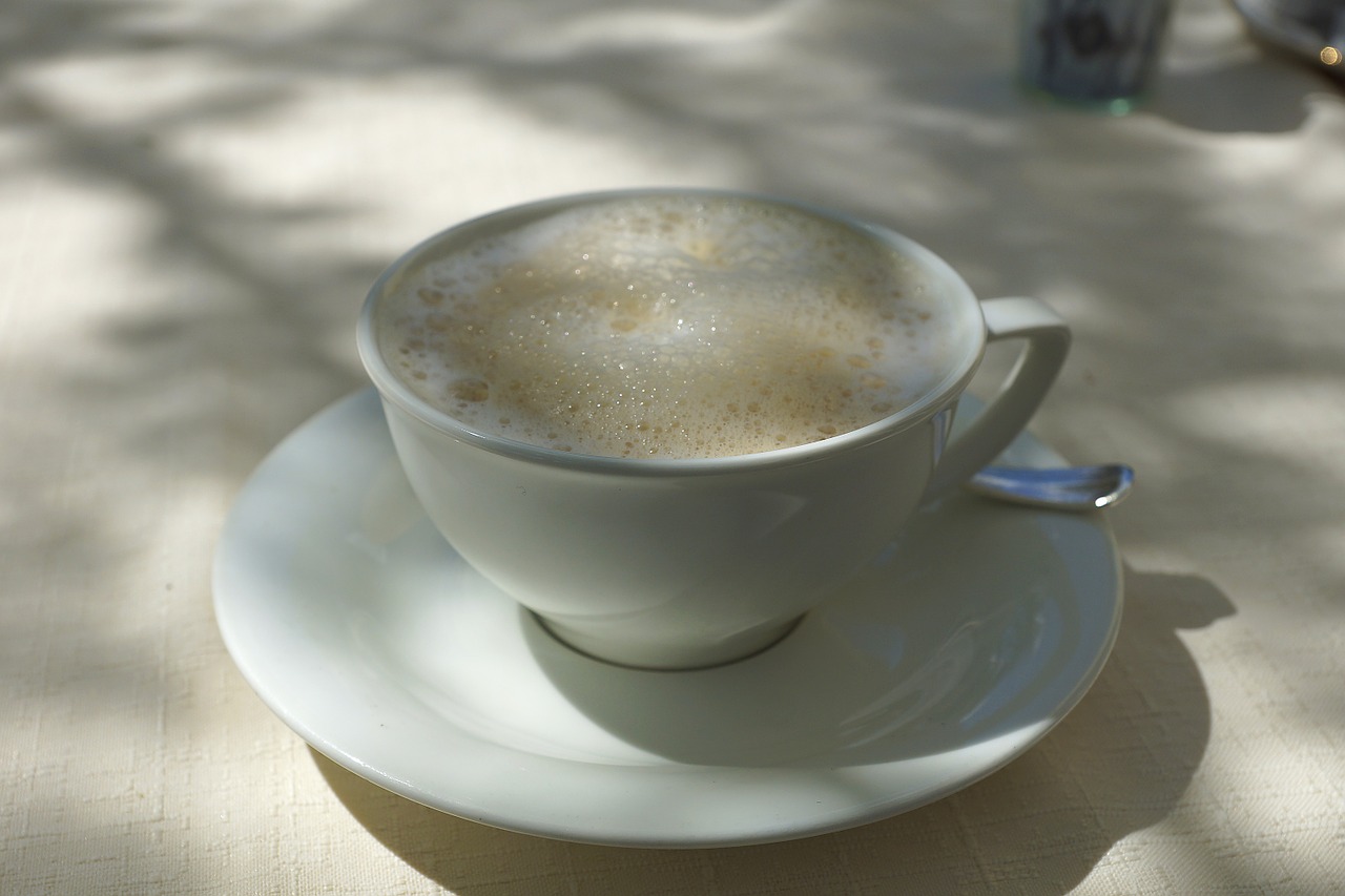 coffee café au lait milchschaum free photo