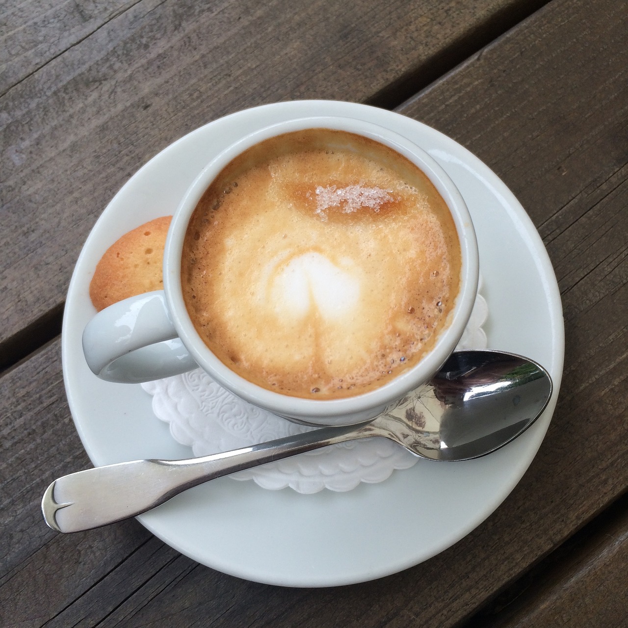 coffee espresso macchiato milk foam free photo
