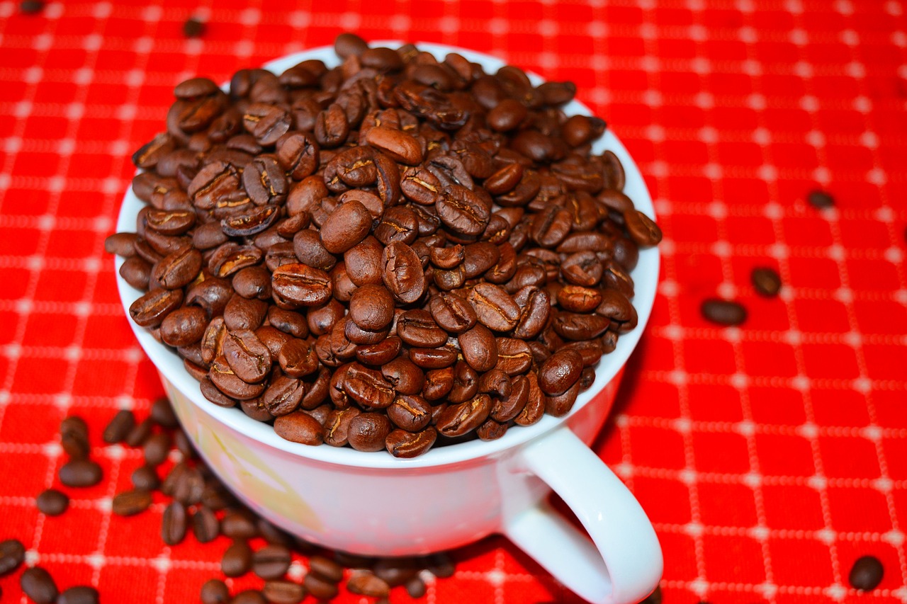 coffee beans red free photo