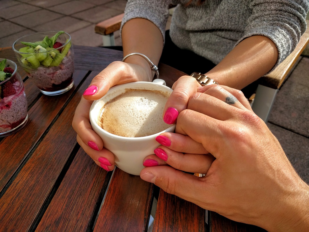 coffee romance couple free photo