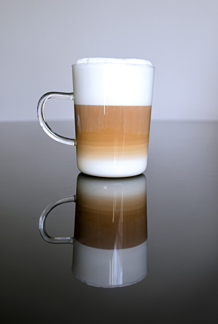 coffee glass milk free photo
