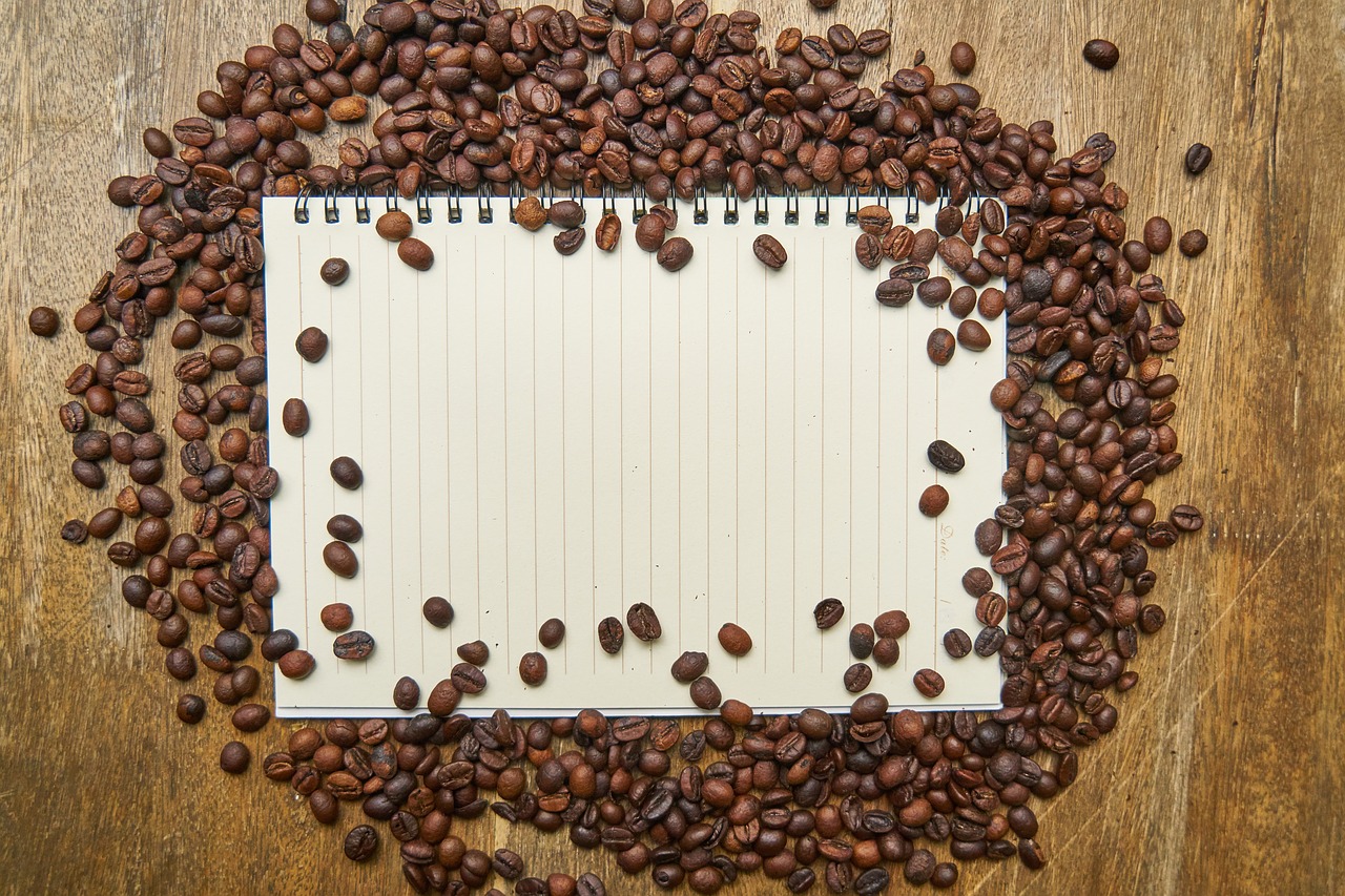 coffee notebook pen free photo