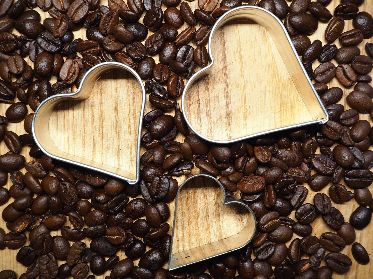 coffee coffee beans heart free photo