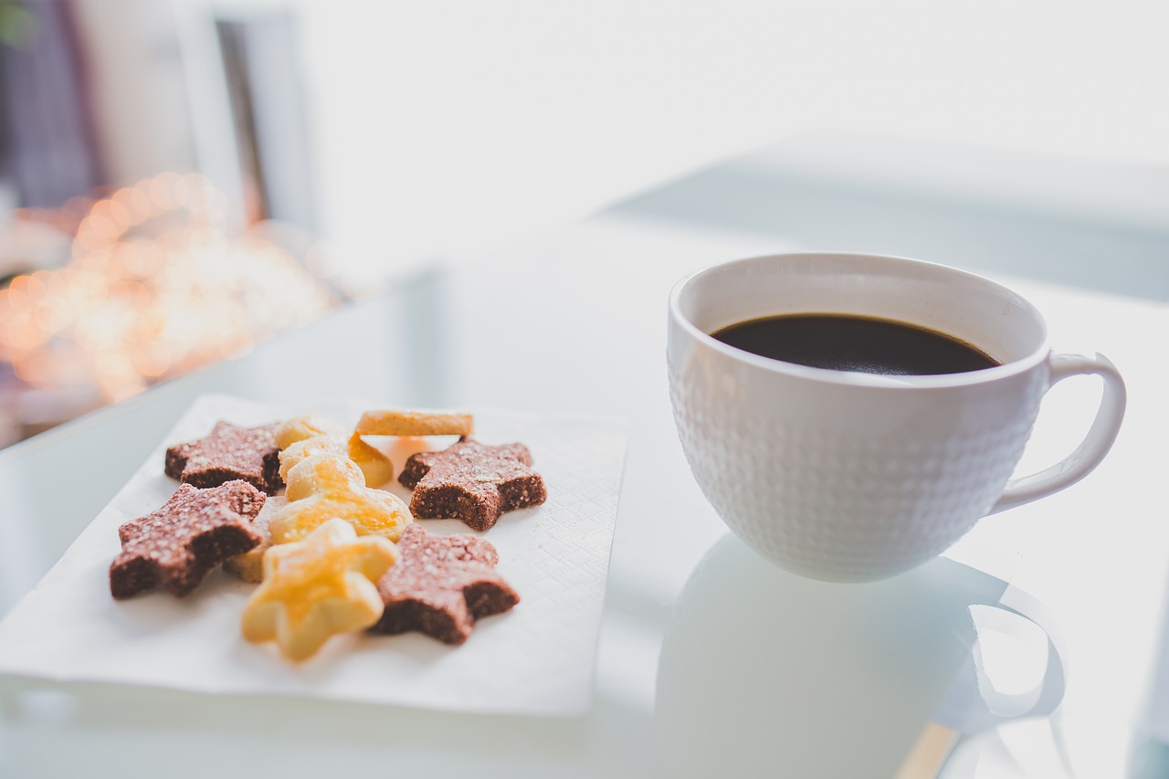 coffee cup cookies free photo