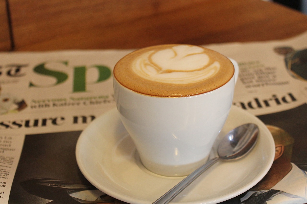 coffee newspaper morning free photo