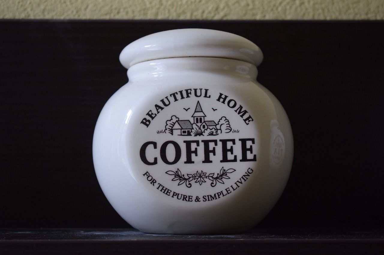 coffee jar white free photo