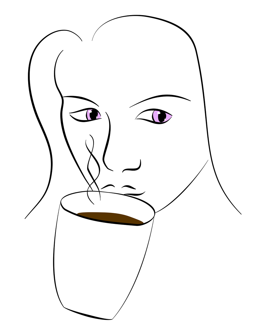 Девушка пьет кофе. Девушка пьет чай рисунок. Нарисованная девушка пьет чай. Напился кофе рисунок. Draw eat read