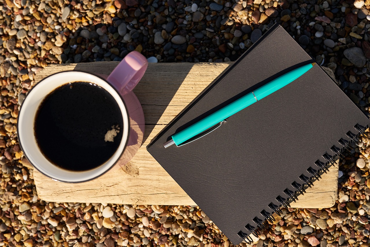 coffee  pen  notebook free photo