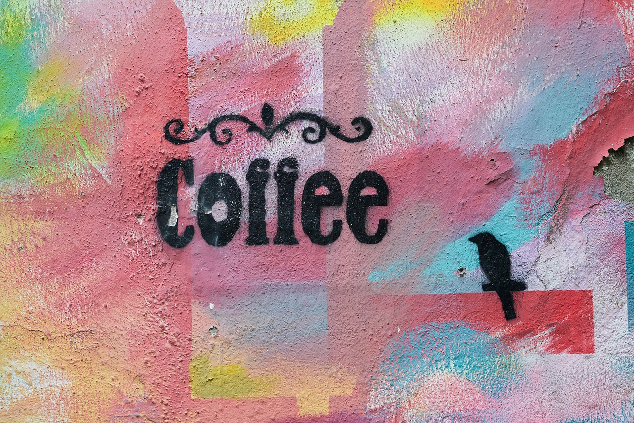 coffee  graffiti  pattern free photo