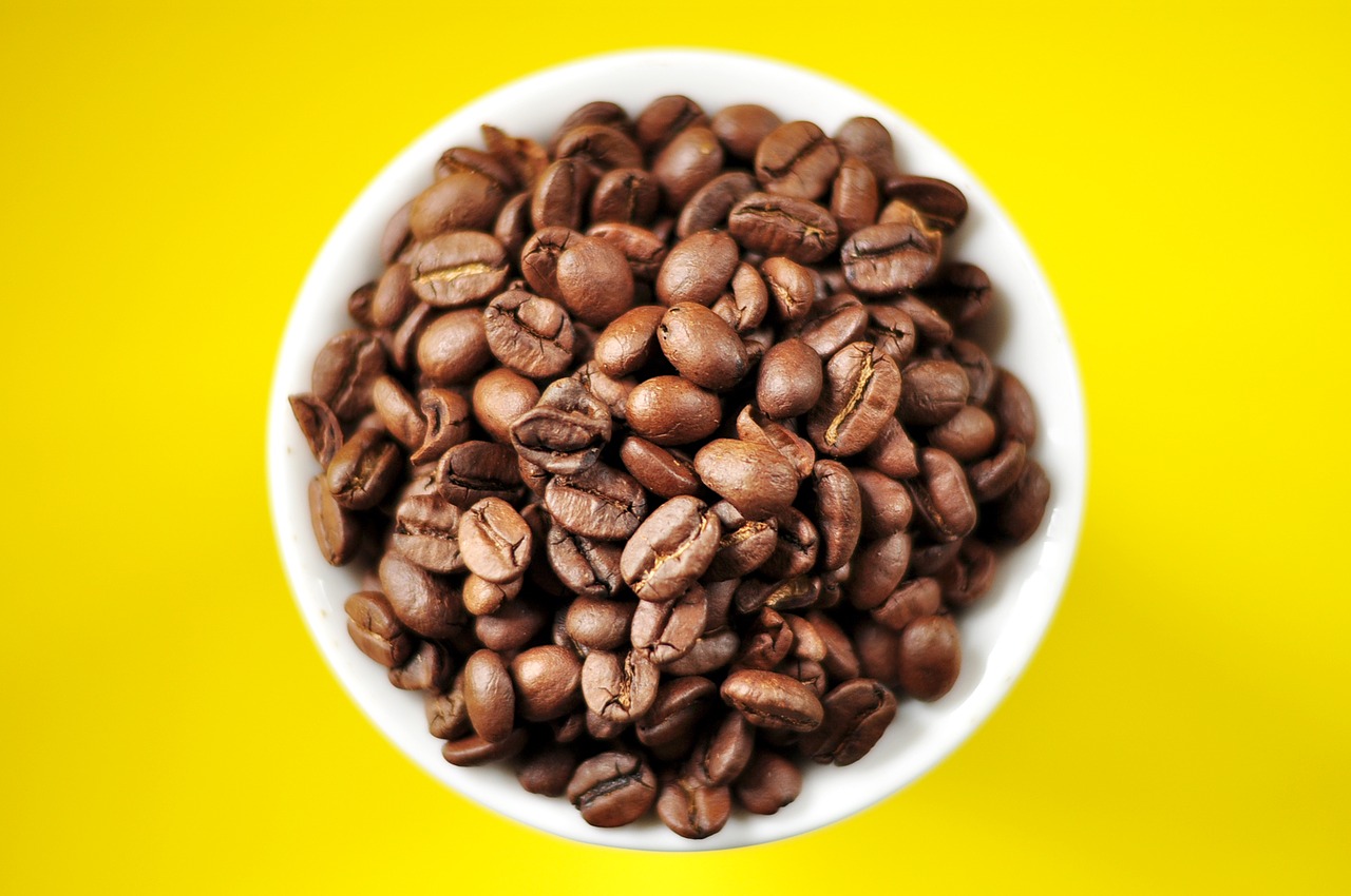 coffee  coffee beans  cup free photo