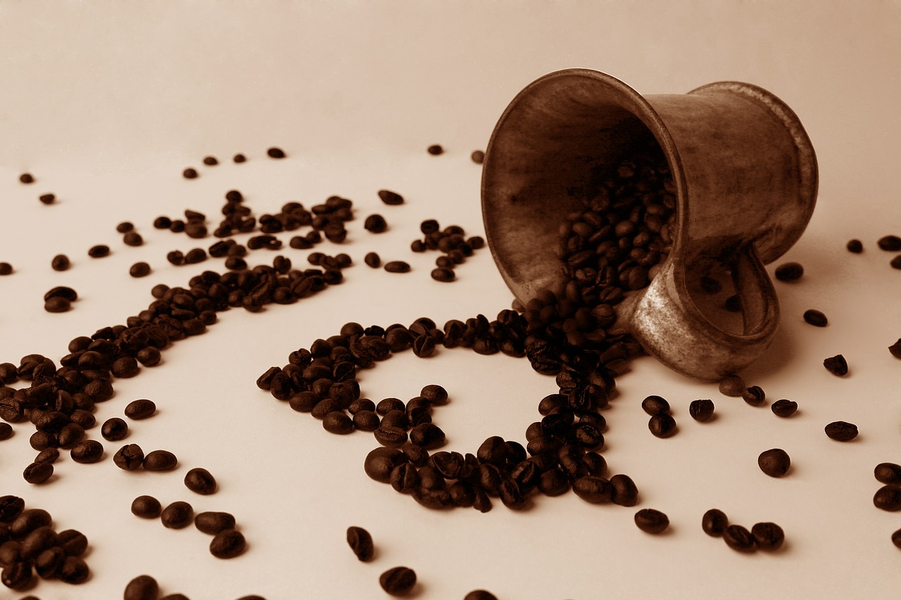coffee grain heart free photo