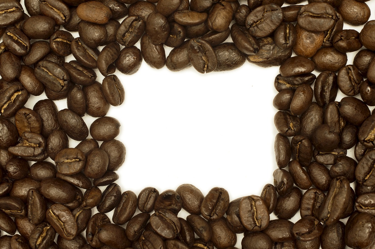 coffee beans frame free photo