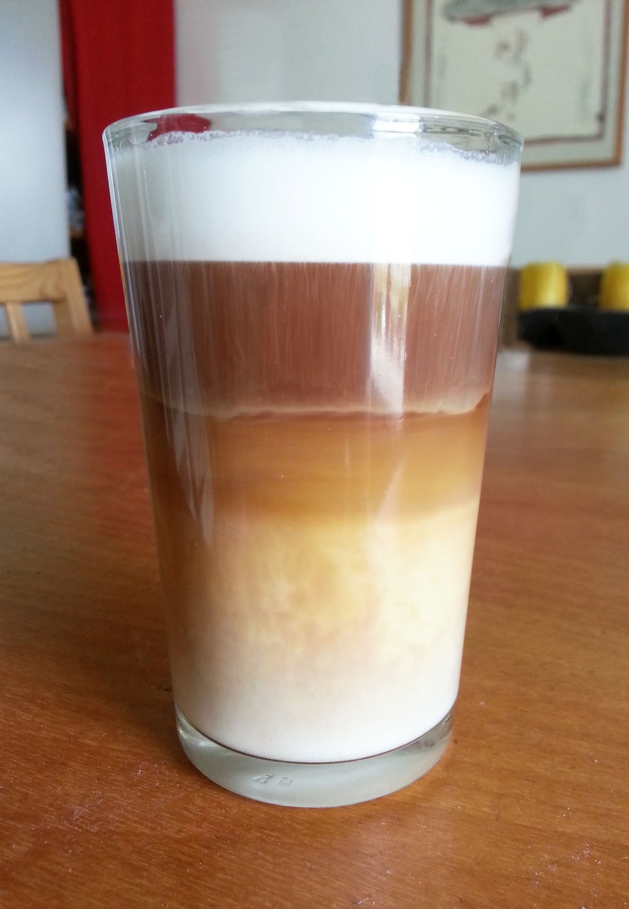 coffee café au lait latte macchiato free photo