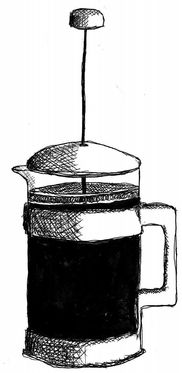 coffee drawing plunger free photo