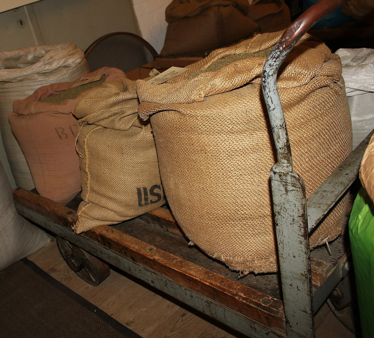 coffee bags cargo delivery free photo