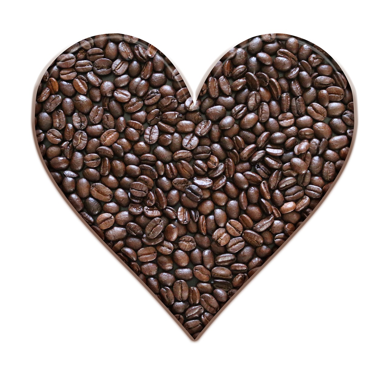 coffee beans heart coffee free photo