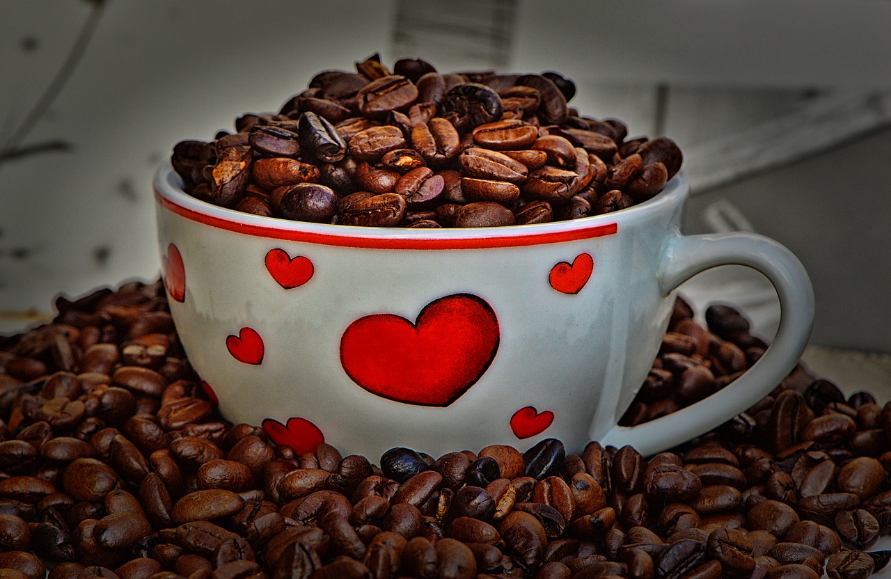 coffee beans  cup  coffee free photo